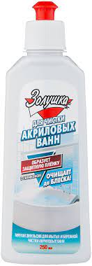 Средство д/акриловых ванн 250мл Золушка/24/