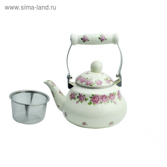 Чайник заварочный 1,5л эмаль инжир/8/